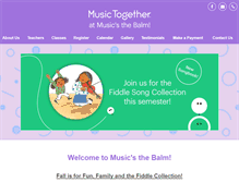 Tablet Screenshot of musicsthebalm.com
